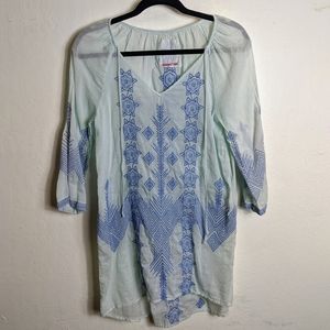 Johnny Was 3J Workshop Bohemian Tunic size…